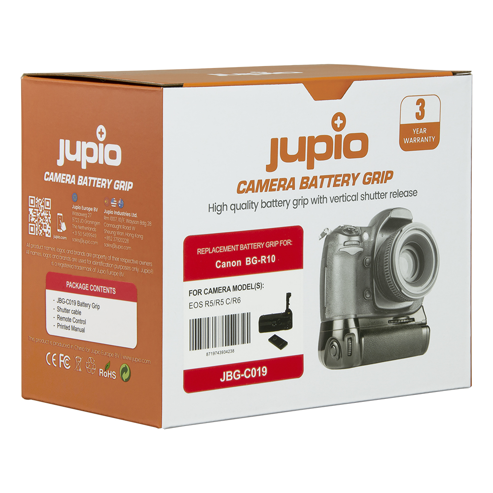 Jupio Battery Grip BG-R10 + 2.4 Ghz Wireless Remote