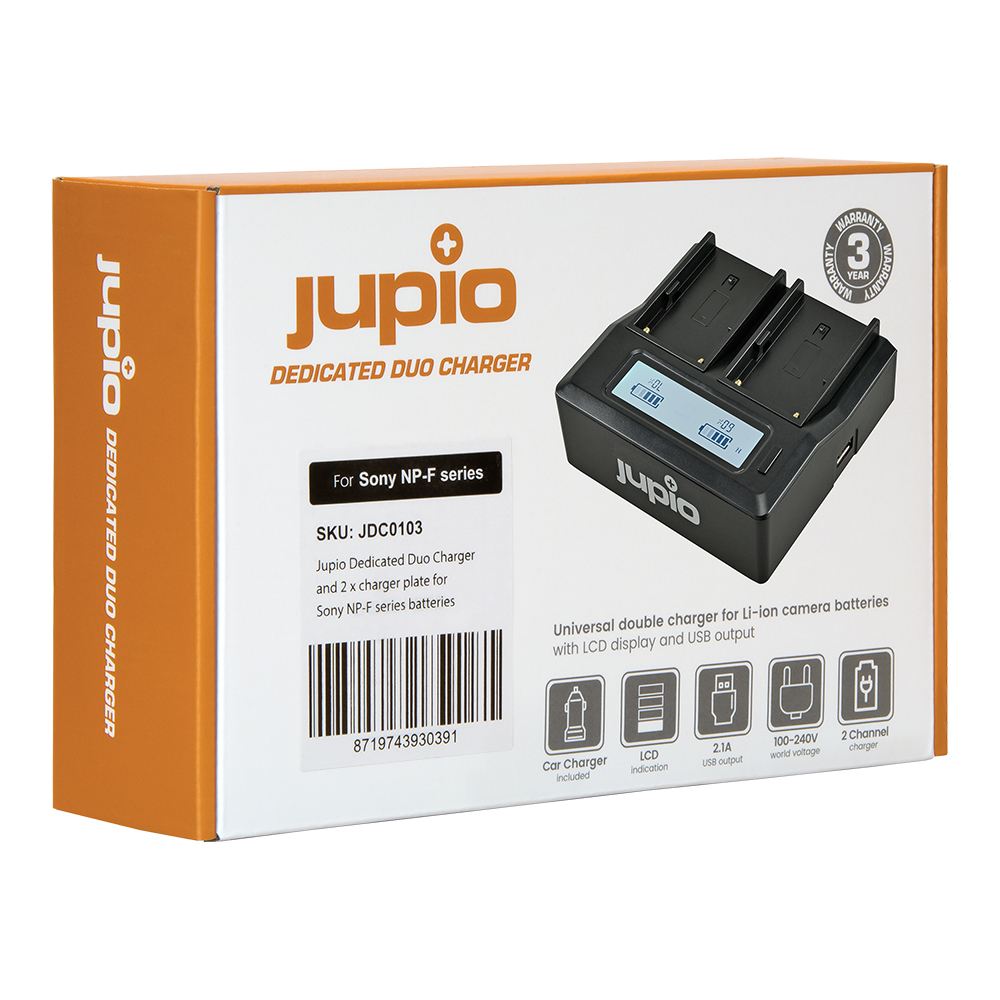 Jupio Dedicated Duo Charger for Sony NP-FXXX series (L-Series)