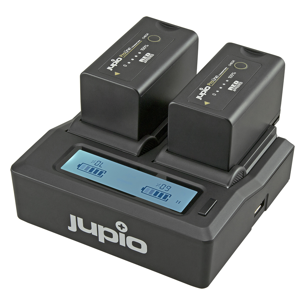 Jupio Dedicated Duo Charger for Canon BP-9XX / RED KOMODO
