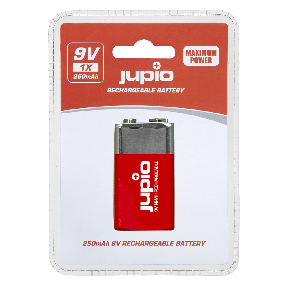 Jupio Rechargeable Battery 9V 250mAh 1 pc