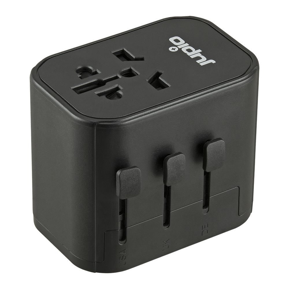 Jupio Travel Adapter 2x USB-A 1x USB-C 15.5W TüV