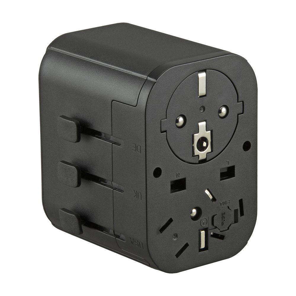 Jupio Travel Adapter 2x USB-A 1x USB-C 15.5W TüV