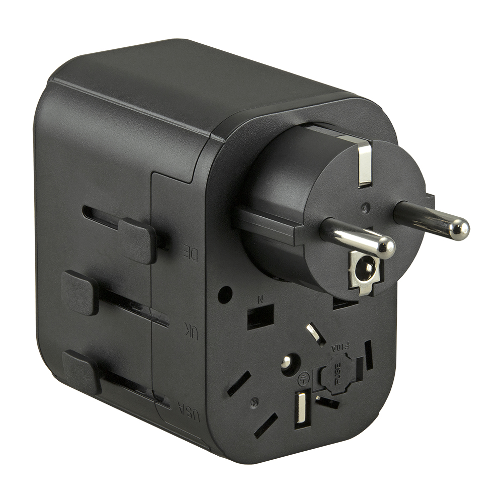 Jupio Travel Adapter 2x USB-A 1x USB-C 15.5W TüV