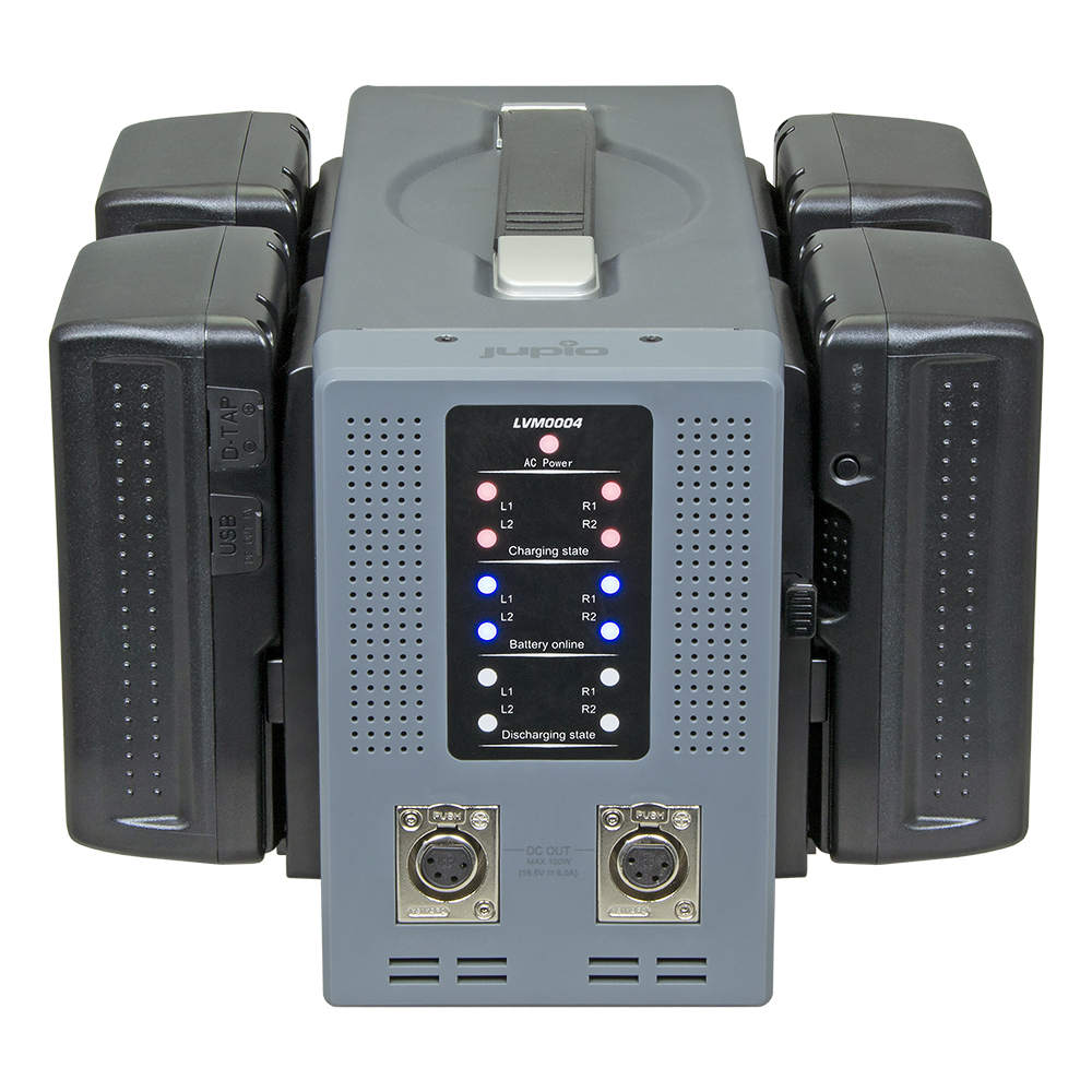 Jupio *ProLine* Portable V-Mount Quattro Charger