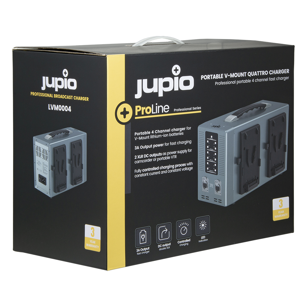 Jupio *ProLine* Portable V-Mount Quattro Charger