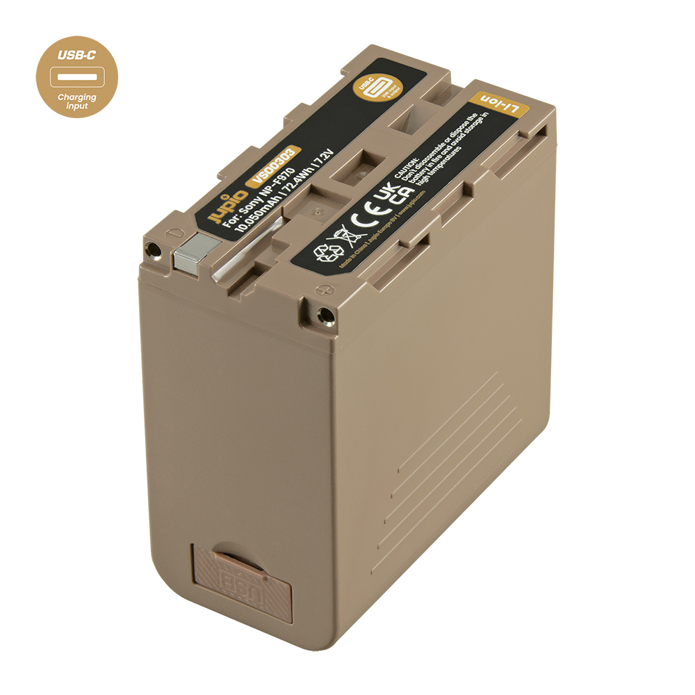 Jupio NP-F970 *ULTRA C* (USB-C 20W PD input/output) 10050mAh