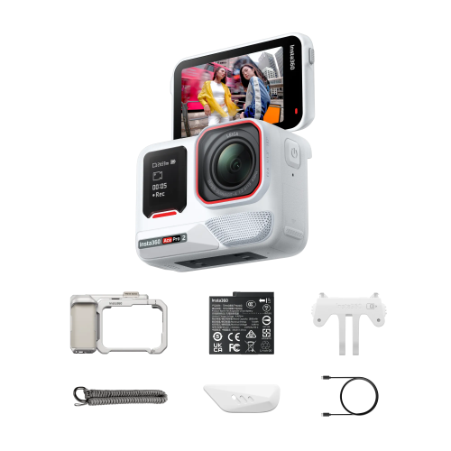 Insta360 Ace Pro 2 (Arctic White) | Xplorer Bundle (Moonlight Silver)